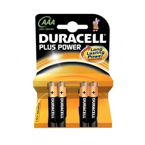 Duracell AAA batteries pack of four (MN2400)