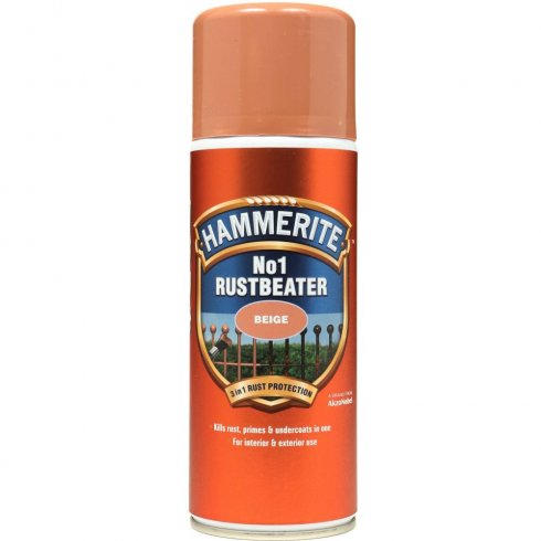 Hammerite No1 rustbeater aerosol - Beige 400ml