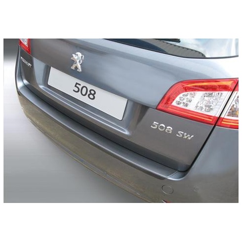 Peugeot 508SW rear guard bumper protector in black finish upto May 2019