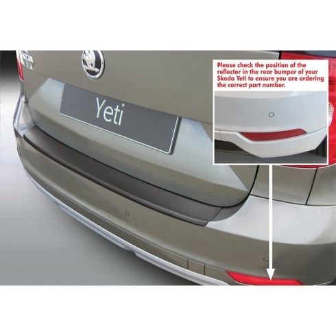 Rear bumper protector for Skoda Yeti City/Greenline II/Monte Carlo Oct 2013 onwards