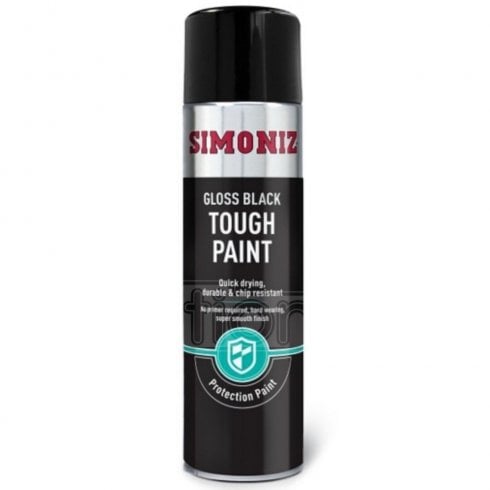 tough black gloss paint 500ml (used for tough jobs such as engine blocks)