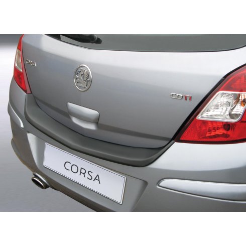 Vauxhall Corsa D rear guard bumper protector 5 door June 06 to Sep 2014