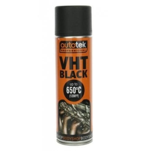 VHT (Very High Temperature) black spray paint up to 650 degrees centigrade - 500ml can