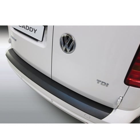 VW Caddy black rear bumper protector June 2015 to August 2020