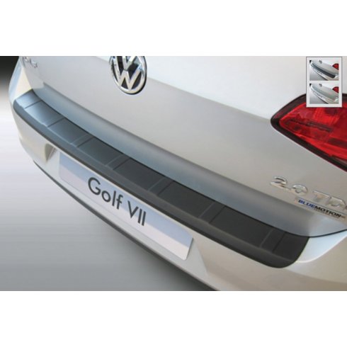 VW Golf MK 7 rear bumper protector 3/5 door November 2012 onwards (ribbed style)